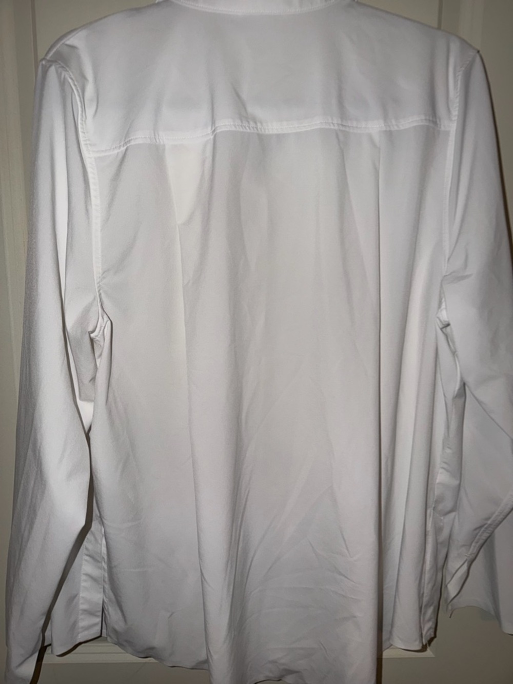 Athleta Women's White Long-Sleeve Button-Front Shirt XL - Picture 8 of 12